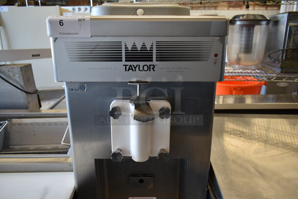 2015 Taylor 358-27 Stainless Steel Commercial Floor Style Air Cooled Single Flavor Soft Serve Ice Cream Machine on Commercial Casters. 208-230 Volts, 1 Phase. - Image 4 of 10
