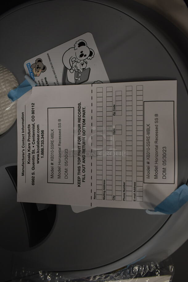 BRAND NEW SCRATCH AND DENT! Koala Kare Black Diaper Changing Station.  - Image 6 of 6