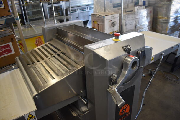 2019 Ram Model Q670/1400 Stainless Steel Commercial Floor Style Reversible Dough Sheeter on Commercial Casters. 220 Volts, 3 Phase. 122x40x49 - Image 5 of 11