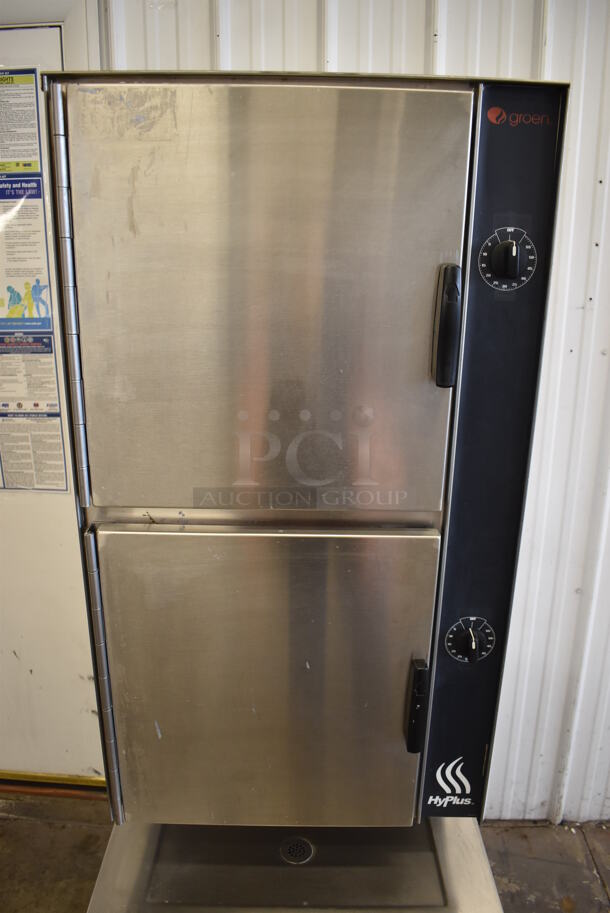 Groen HY-10SG HyPlus Stainless Steel Commercial Natural Gas Powered 2 Deck Steam Cabinet. 24x34x72 - Image 5 of 12