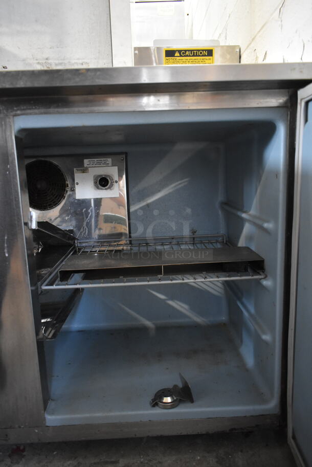 2011 Delfield UC4048-STAR Stainless Steel Commercial 2 Door Undercounter Cooler on Commercial Casters. 115 Volts, 1 Phase. Tested and Working! - Image 5 of 6
