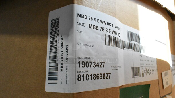 BRAND NEW IN CRATE! Micro Matic MBB 78 S E WW HC Stainless Steel Commercial 3 Door Back Bar Cooler. 115 Volts, 1 Phase. - Image 3 of 3