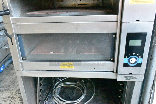 Wieshu EBO 68 L Classic Stainless Steel Commercial Electric Powered 3 Deck Bakery Oven on Commercial Casters. 200-240 Volts, 3 Phase.  - Image 6 of 12