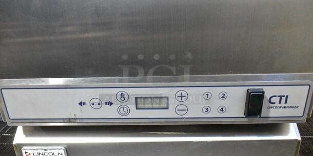 2 LIKE NEW! 2024 Lincoln Impinger 2500000U0001620 Stainless Steel Commercial 2500 Series Countertop Impinger (DCTI) Electric Conveyor Oven with Digital Controls and Extended 50" Belt - 208-240 Volts, 1 Phase. 2 Times Your Bid!  - Image 7 of 12