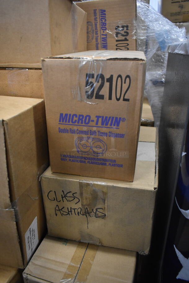 PALLET LOT of 55 BRAND NEW! Boxes Including Almond Heavy Weight Poly Knives, 52101 Micro Twin Bath Tissue Dispenser, Solo Cups, Libbey 5203 11 oz Glass Mugs, Arcoroc Syrup Pourers, Arcoroc Glasses, Solo Teaspoons, Karat Poly Spoons. 55 Times Your Bid! - Image 4 of 12