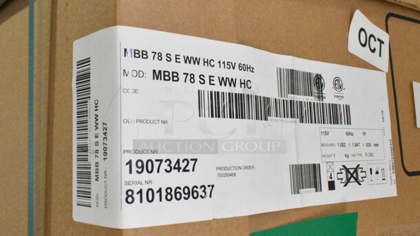 BRAND NEW IN CRATE! Micro Matic MBB 78 S E WW HC Stainless Steel Commercial 3 Door Back Bar Cooler. 115 Volts, 1 Phase. - Image 3 of 3