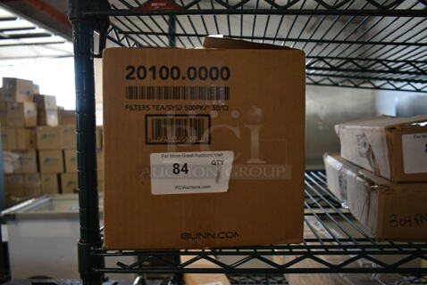 Box of BRAND NEW Bunn Tea Machine Filters