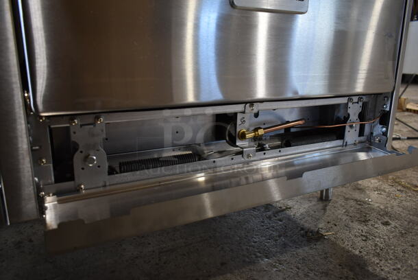 BRAND NEW SCRATCH AND DENT! 2023 Garland G60-4G36RR Stainless Steel Commercial Natural Gas Powered 4 Burner Range w/ Flat Top Griddle, 2 Ovens, Back Splash and Over Shelf. Stock Picture Used as Gallery. - Image 9 of 10
