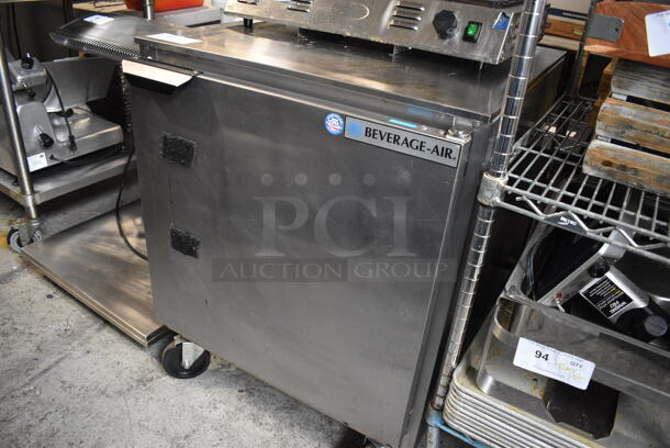 Beverage Air UCF27AHC Stainless Steel Commercial Single Door Undercounter Freezer on Commercial Casters. 115 Volts, 1 Phase. Tested and Working! - Image 3 of 5