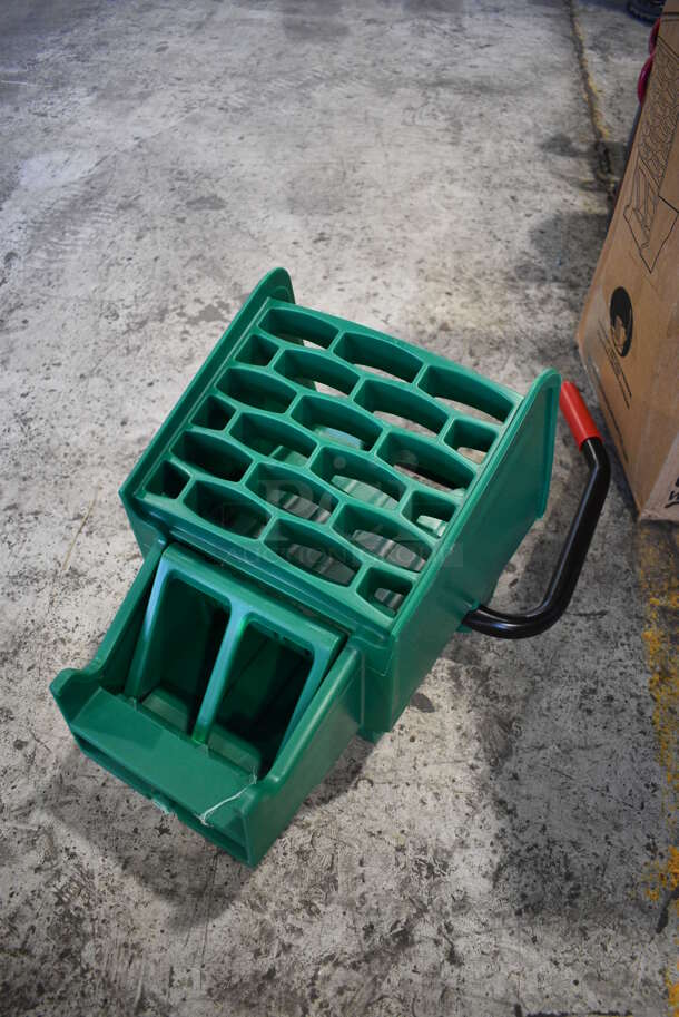 4 BRAND NEW IN BOX! Rubbermaid Green Poly Mop Bucket Wringing Attachments. 12x12.5x30. 4 Times Your Bid! - Image 4 of 5