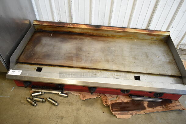 Avantco Stainless Steel Commercial Countertop Natural Gas Powered Flat Top Griddle. - Image 3 of 5