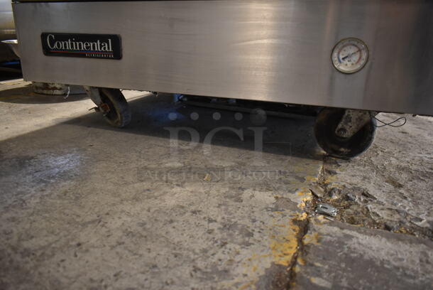 Continental MC3-SS-S Stainless Steel Commercial Cooler on Commercial Casters. 115 Volts, 1 Phase. Tested and Powers On But Does Not Get Cold - Image 6 of 6