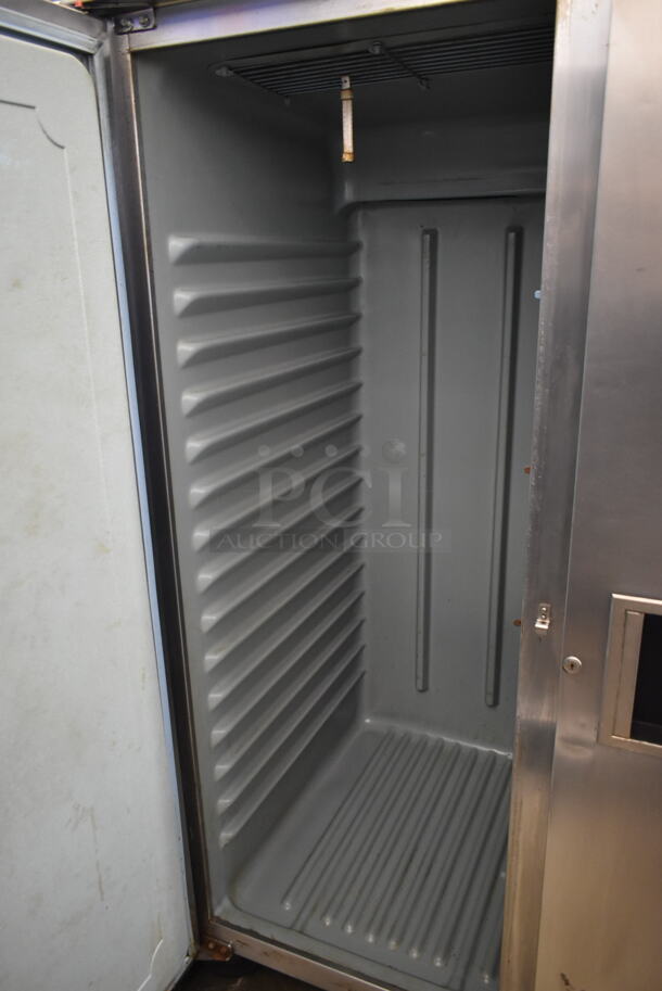 Delfield 6051-S Stainless Steel Commercial 2 Door Reach In Cooler on Commercial Casters. 115 Volts, 1 Phase. Tested and Does Not Power On - Image 5 of 7