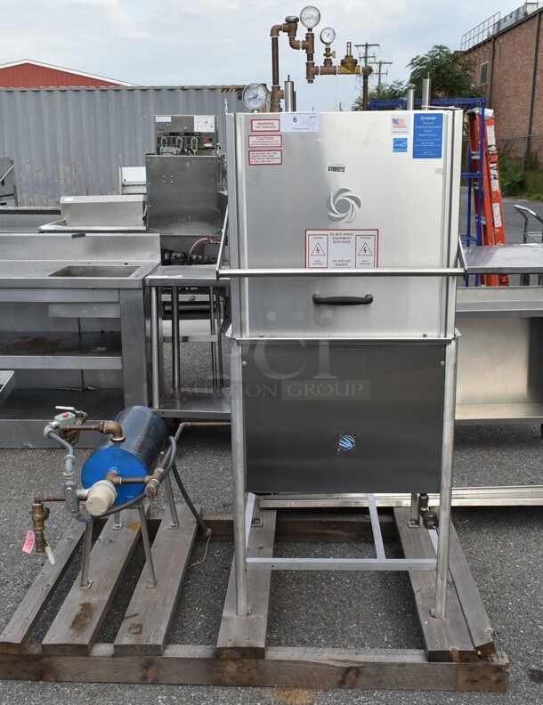 BRAND NEW! Insinger 50-20N2 ENERGY STAR Stainless Steel Commercial Straight Pass Through Dishwasher w/ Tank. 440 Volts, 3 Phase.  - Image 1 of 12
