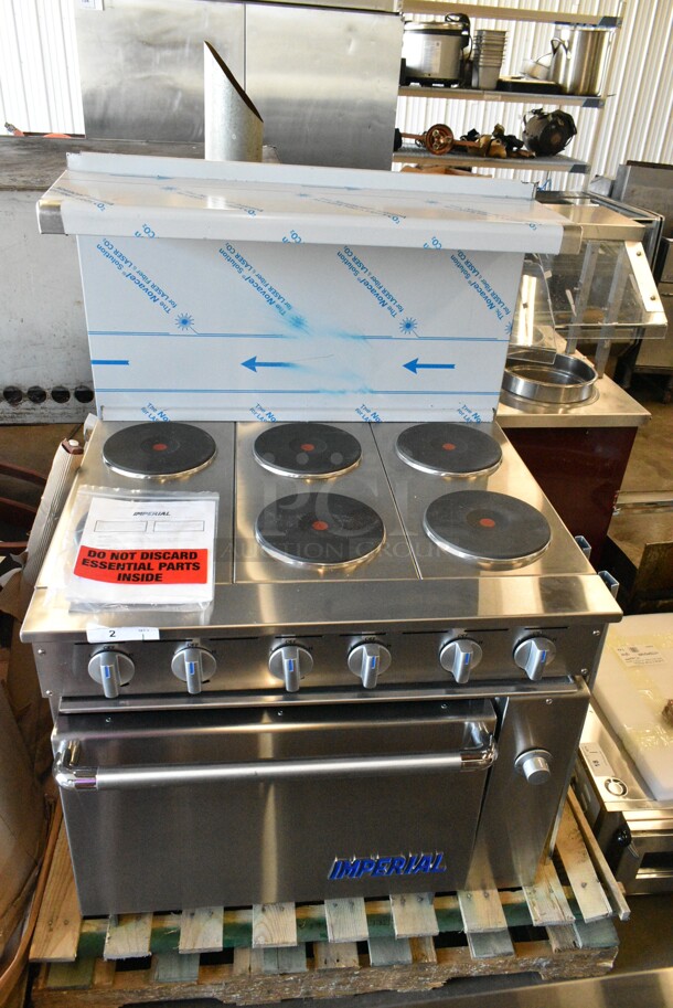 BRAND NEW SCRATCH AND DENT! Imperial Range Pro Series IR-6-E2083 36" Electric Range with 6 Round Plates and Standard Oven. 208 Volts, 3 Phase - Image 2 of 12