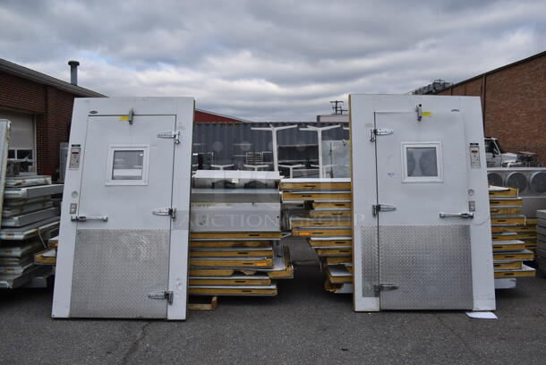 Norlake 8'x26' Walk In Box w/ 2 Doors, HTA26-87B-AE 115 Volt Condenser, Two HTA28-76B-AE 115 Volt Condenser. Does Not Have Floor. Information Provided By The Consignor But Not Verified By PCI Auctions.