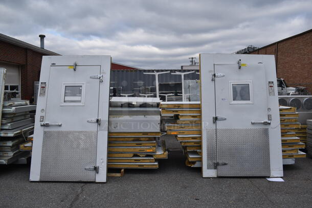 Norlake 8'x26' Walk In Box w/ 2 Doors, HTA26-87B-AE 115 Volt Condenser, Two HTA28-76B-AE 115 Volt Condenser. Does Not Have Floor. Information Provided By The Consignor But Not Verified By PCI Auctions. - Image 1 of 12