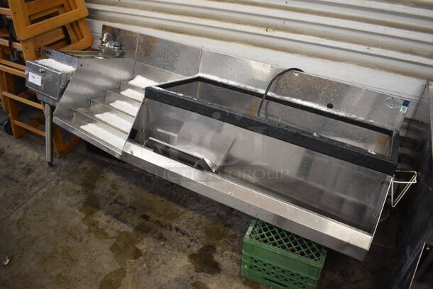 	Perlick Ice Bin w/ Sink, Bottle Display Rack and Speedwell. 72x25x38 - Image 1 of 4