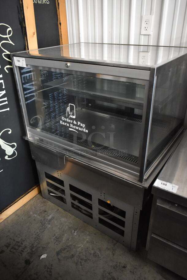 Stainless Steel Commercial Floor Style Deli Display Case Merchandiser.