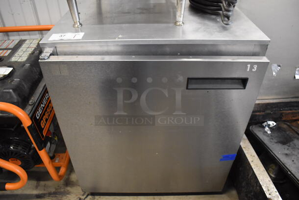 Delfield 406CA-DHL-DD1 Stainless Steel Commercial Single Door Undercounter Cooler. 115 Volts, 1 Phase. 27.5x28x31. Tested and Working!