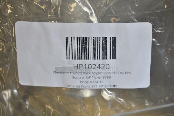 4 BRAND NEW SCRATCH AND DENT! Items; HP6068241 Manitowoc Ice 6068241 Front Panel Assy Med-Disp, HP31721 Imperial 31721 Grease Can, 614B6620002 Pitco B6620002 Filter Paper Support Rck, HP102420 Cleveland 102420 Rack;Asy;Rh Side;Pcl/Cnv.Pro. 4 Times Your Bid! - Image 11 of 11