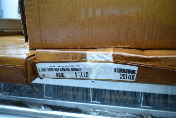 5 BRAND NEW SCRATCH AND DENT! Box of 4 Metro BD15C Wine Storage Bin Divider. 5 Times Your Bid!  - Image 6 of 7