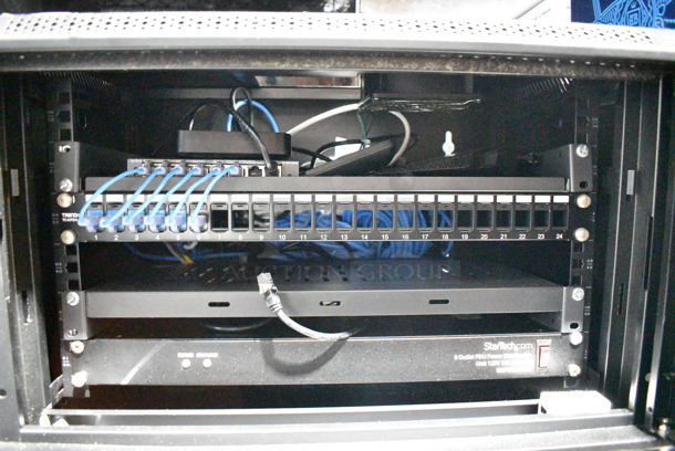 Electronic Cabinet w/ StarTech 8 Outlet PDU Power Distribution, Netgear Router, Yealink Base Station, Merakin Z3. - Image 2 of 7