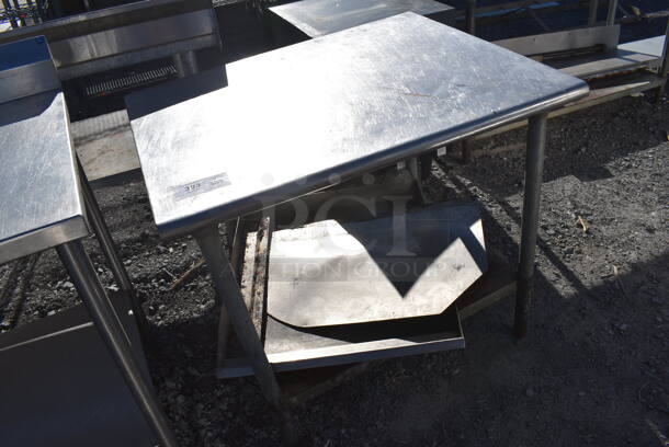 Stainless Steel Table w/ Metal Under Shelf. 36x30x34 - Image 3 of 3