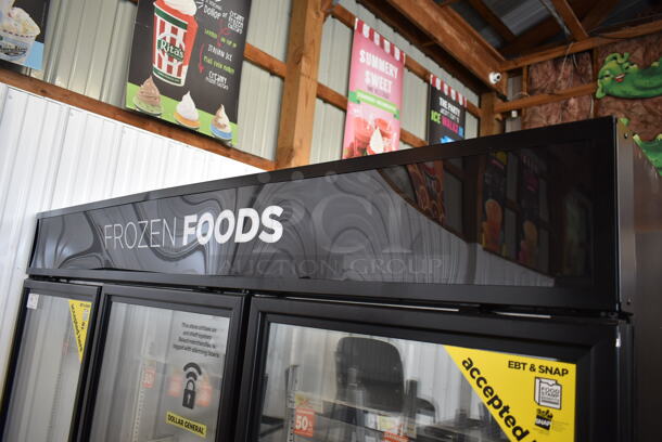 2016 True GDM-72F-HC-TSL01 ENERGY STAR Metal Commercial 3 Door Reach In Freezer Merchandiser w/ Poly Coated Racks. 115/208-230 Volts, 1 Phase. - Image 6 of 7