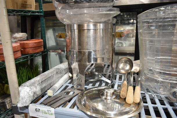 ALL ONE MONEY! Tier Lot of Various Items Including Metal Buckets, Stainless Cylindrical Bins, Utensils. - Image 4 of 4
