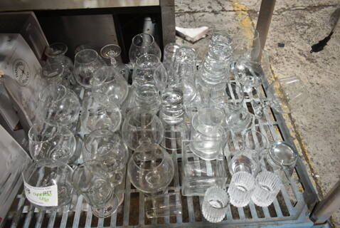 ALL ONE MONEY! Tier Lot of Various Items Including Glasses