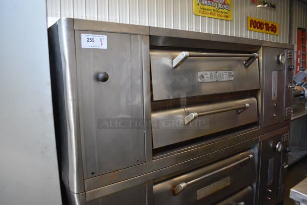 2 Bari Model MS54 Stainless Steel Commercial Natural Gas Powered Single Deck Pizza Ovens w/ Cooking Stones. 80,000 BTU. 2 Times Your Bid! 72x44x66 - Image 9 of 10