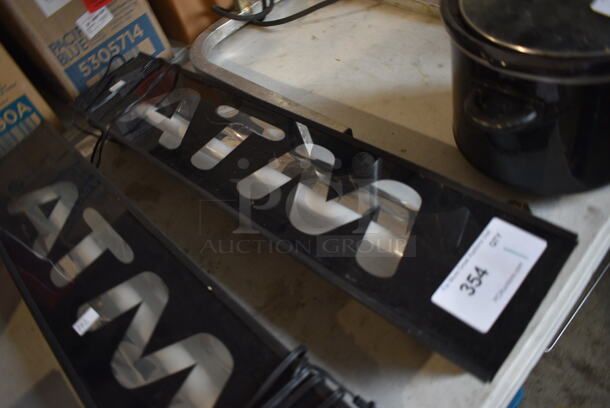 ATM Sign. 28x3x6 - Image 2 of 2