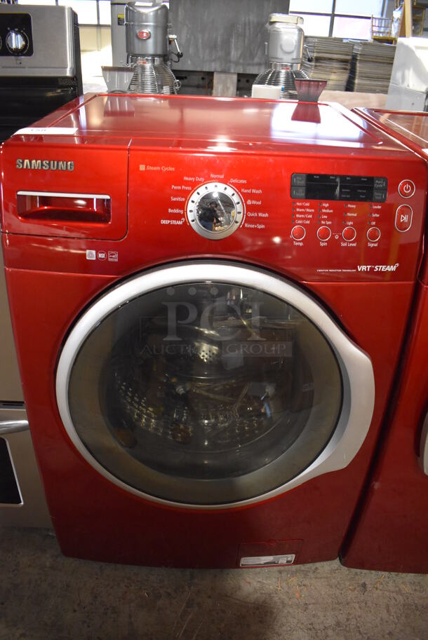 2012 Samsung WF331ANR/XAA 05 Metal Front Load Washer. Goes GREAT w/ Lot 159! 120 Volts, 1 Phase. 27x27x41