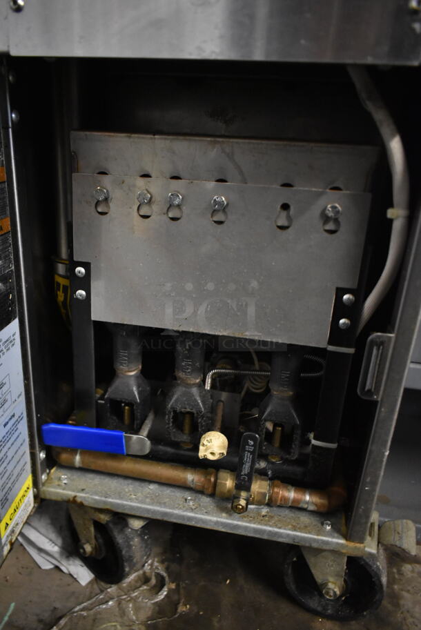 Imperial IRT-14-G-BM Stainless Steel Commercial Floor Style Natural Gas Powered Rethermalizer on Commercial Casters. 105,000 BTU.  - Image 5 of 6