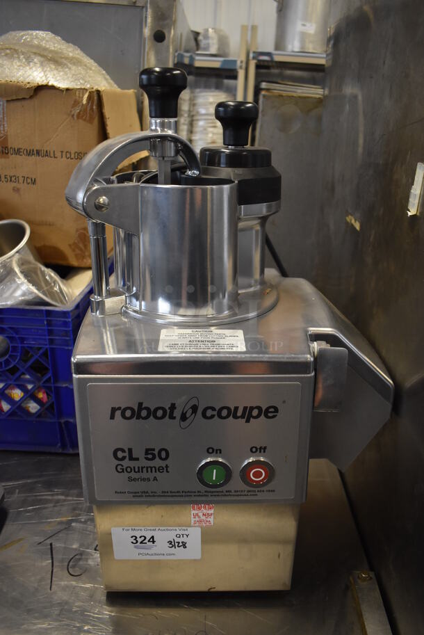 Robot Coupe CL 50 GOUR Series A Stainless Steel Commercial Countertop Food Processor. 120 Volts, 1 Phase. 14x13x24. Tested and Working!