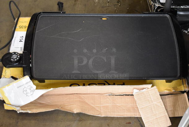 IN ORIGINAL BOX! Presto Metal Countertop Electric Griddle. 120 Volts, 1 Phase. 23x11x2.5 - Image 2 of 6
