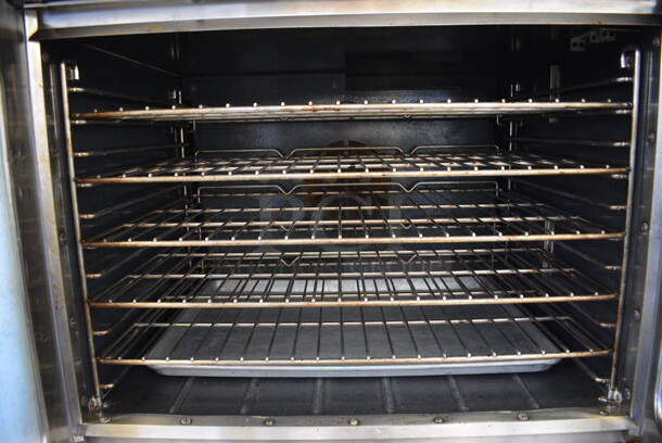 2 Southbend Marathoner Gold Stainless Steel Commercial Full Size Gas Powered Convection Oven w/ View Through Doors, Metal Oven Racks on Commercial Casters. 38x30x64. 2 Times Your Bid! - Image 3 of 7