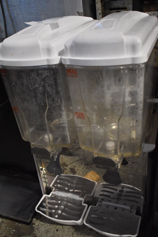 CY-18LJ2 Metal Commercial Countertop 2 Hopper Refrigerated Beverage Machine. 110 Volts, 1 Phase. 17x20x28. Tested and Working! - Image 3 of 5