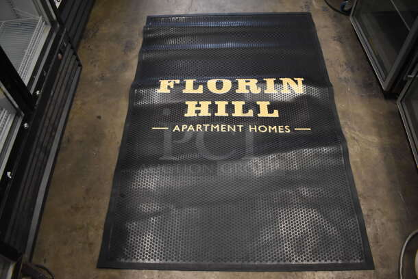 Black Floor Mat w/ Florin Hill Logo. 45x67