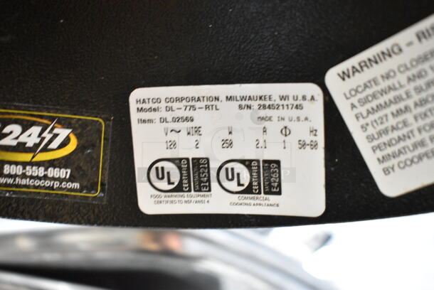 2 Hatco DL-775-RTL Black Metal Warming Lamps. 120 Volts, 1 Phase. 2 Times Your Bid! - Image 10 of 10