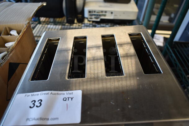 Waring WCT800RC Stainless Steel Commercial Countertop 4 Slot Toaster. 120 Volts, 1 Phase. - Image 4 of 7