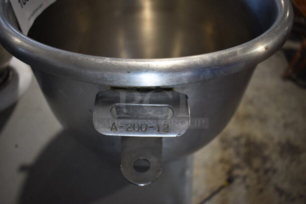 Hobart A-200-12 Stainless Steel 20 Quart Mixing Bowl. 14x12x10 - Image 4 of 4