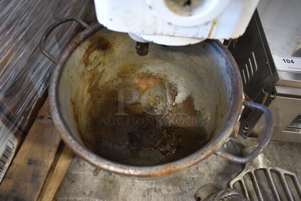 Metal Commercial Planetary Dough Mixer w/ Metal Mixing Bowl, Dough Hook, Paddle and Whisk Attachments. Tested and Working! - Image 5 of 8