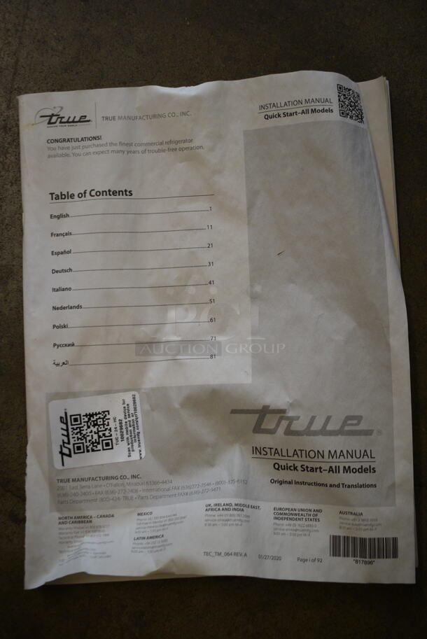 BRAND NEW! 2020 True TUC-24-HC ENERGY STAR Stainless Steel Commercial Single Door Undercounter Cooler. 115 Volts, 1 Phase. Tested and Working! - Image 4 of 6