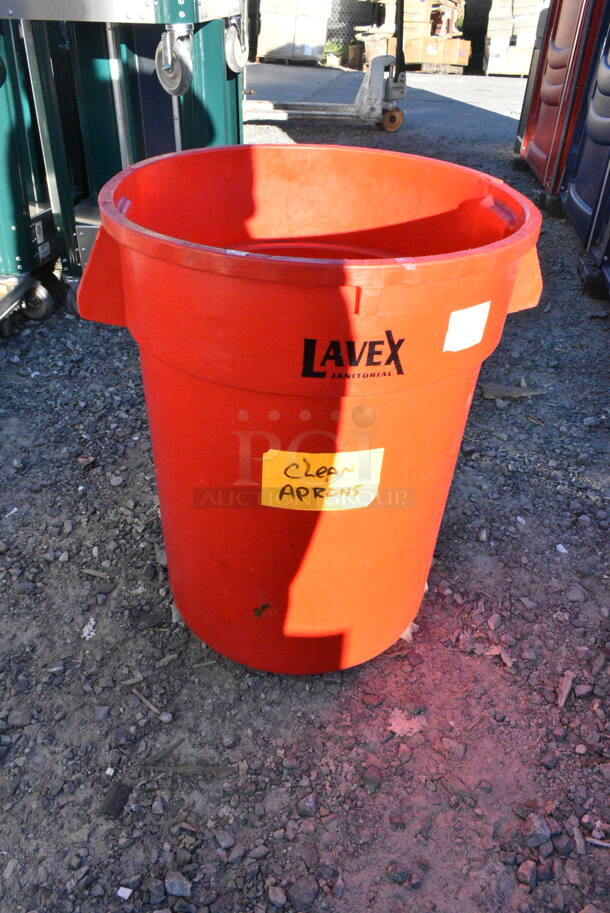 9 Poly Trash Cans Including 1 Lavex Red and 8 Rubbermaid Brute Gray. 9 Times Your Bid! - Image 4 of 5