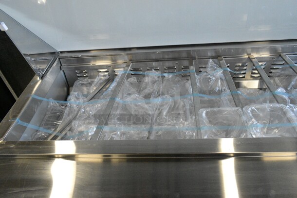 BRAND NEW SCRATCH AND DENT! 2023 Avantco 178ZPT71MHC Stainless Steel Commercial 71" 3 Door Front Breathing Mega Top Refrigerated Sandwich Prep Table. 115 Volts, 1 Phase. Tested and Working! - Image 6 of 11