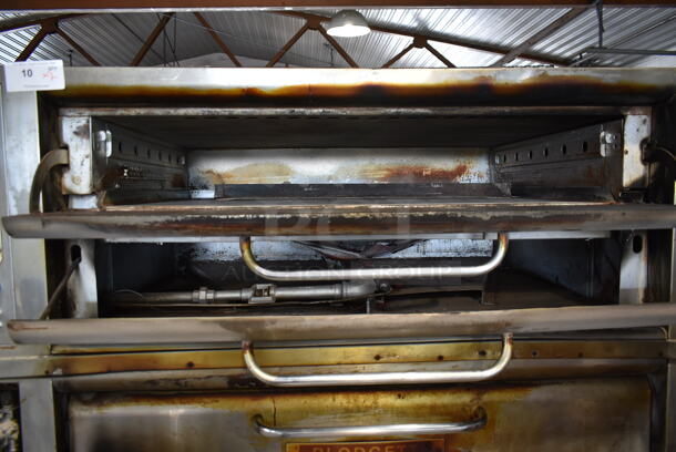 2 Blodgett 707 Stainless Steel Commercial Natural Gas Powered Single Deck Pizza Ovens on Metal Legs. 40,000 BTU. 2 Times Your Bid! - Image 3 of 6