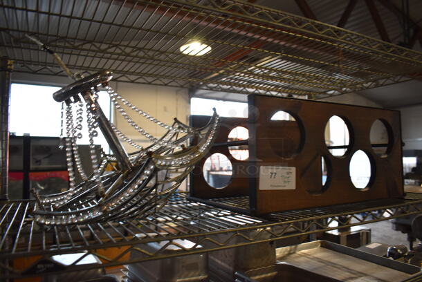 ALL ONE MONEY! Tier Lot of Chandelier and Rack - Image 2 of 6