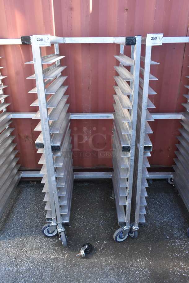 Metal Commercial Pan Transport Rack on Commercial Casters